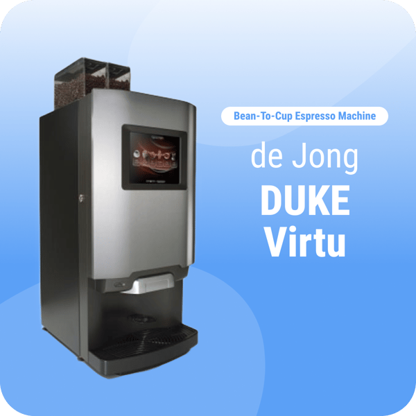 bean to cup coffee machine commercial de jong duke virtu