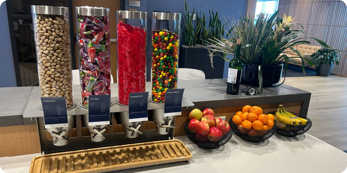 how to set up an office fruit station