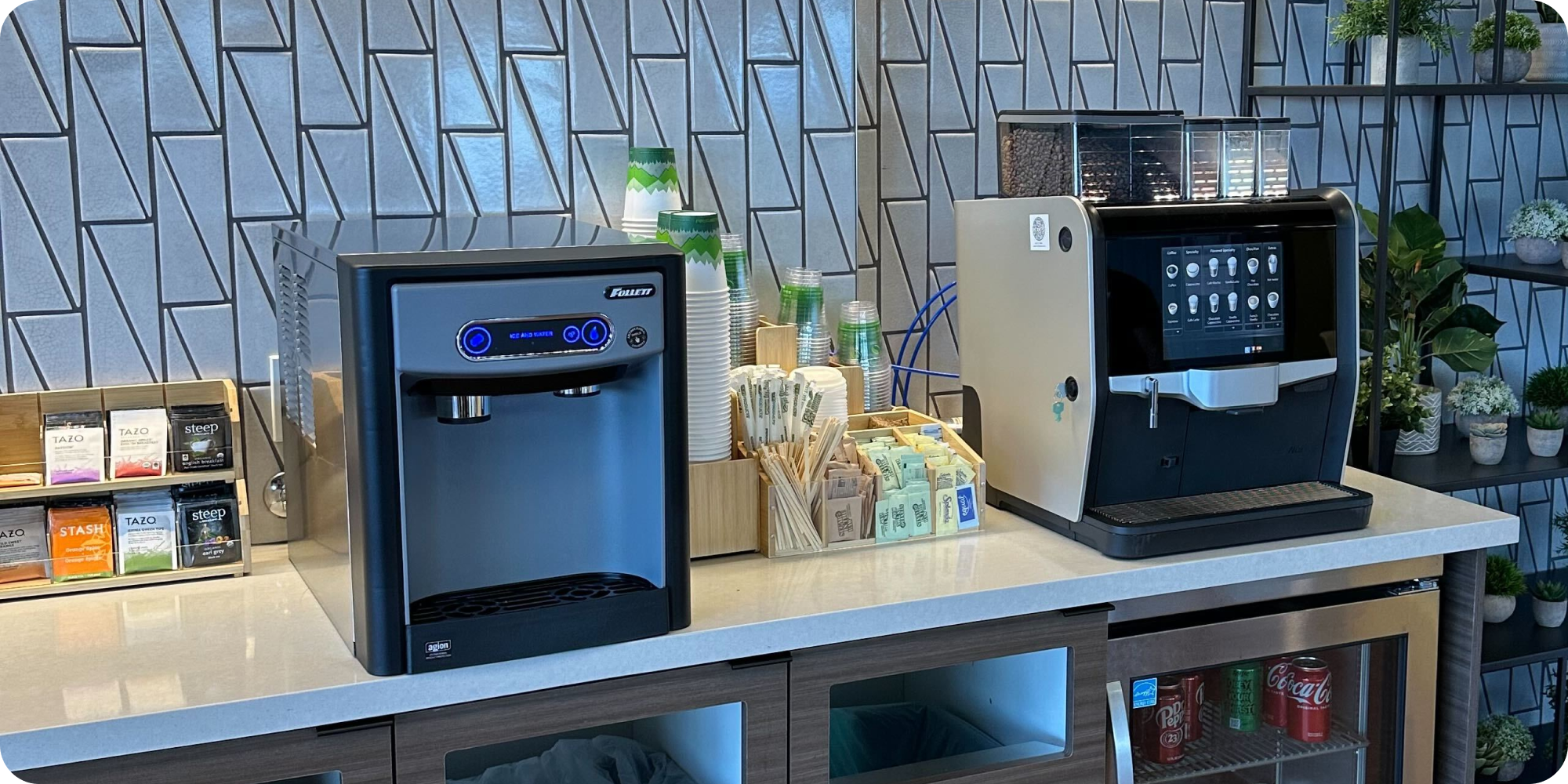 Office tea station guide