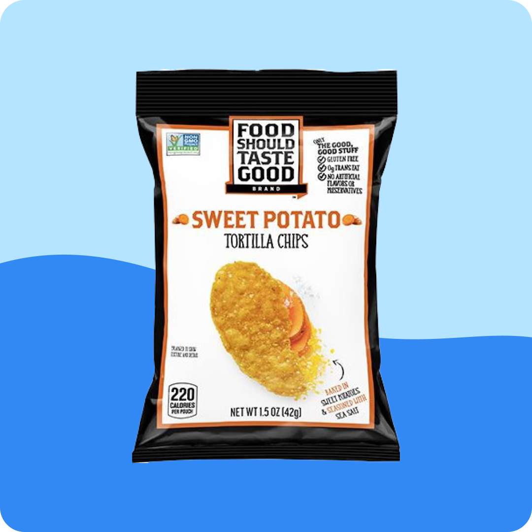 plant-based chips Food Should Taste Good Tortilla Chips - Sweet Potato