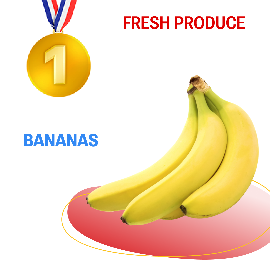 Fresh Produce for Office Pantry Bananas