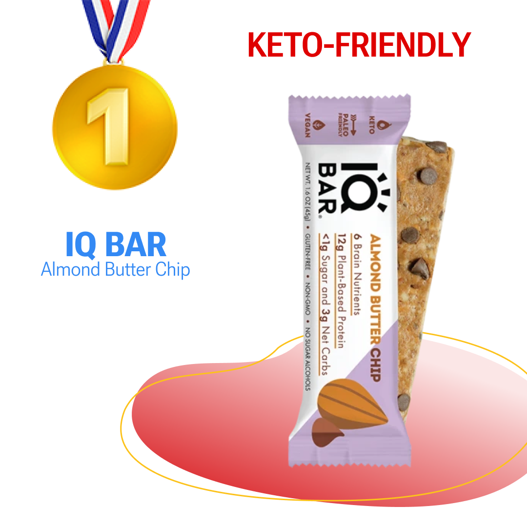 Keto Office Snacks IQ Bar Almond