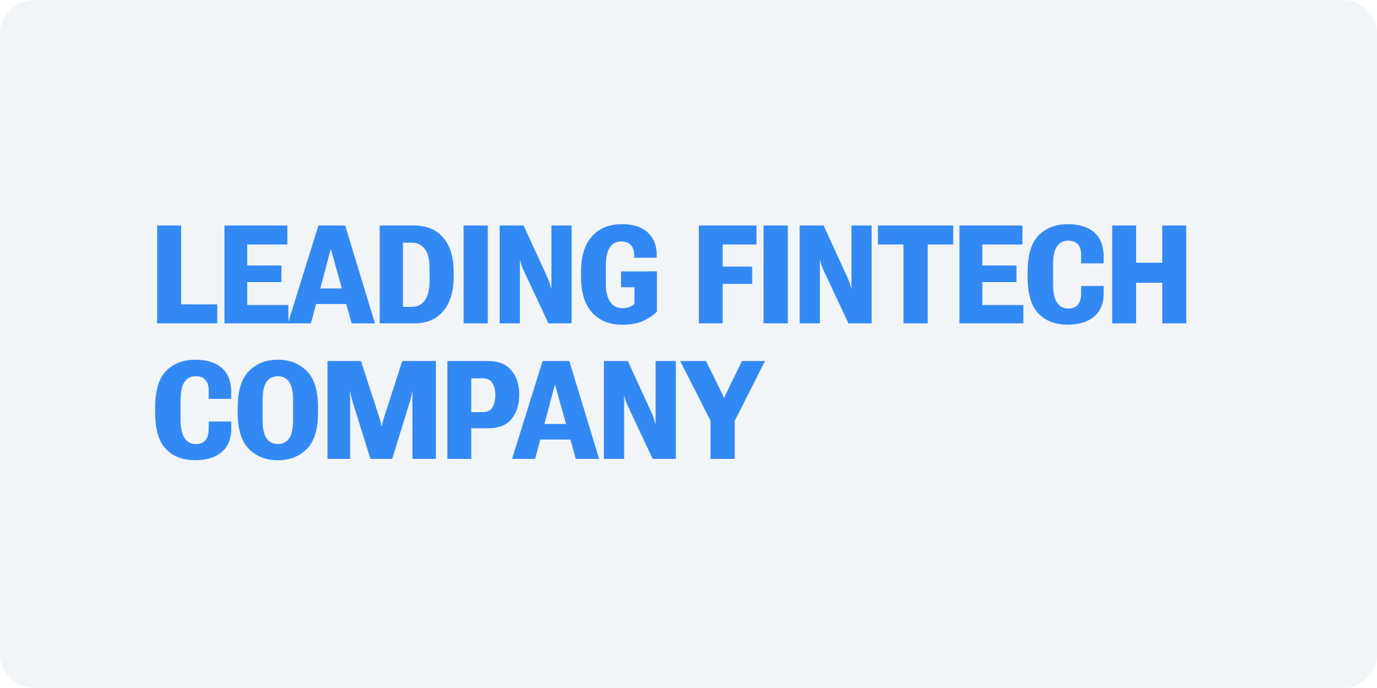 Leading Fintech Company