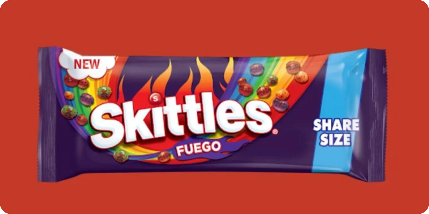 Skittles launches Gummies Fuego, tapping into the booming sweet-and-spicy “swicy” trend.