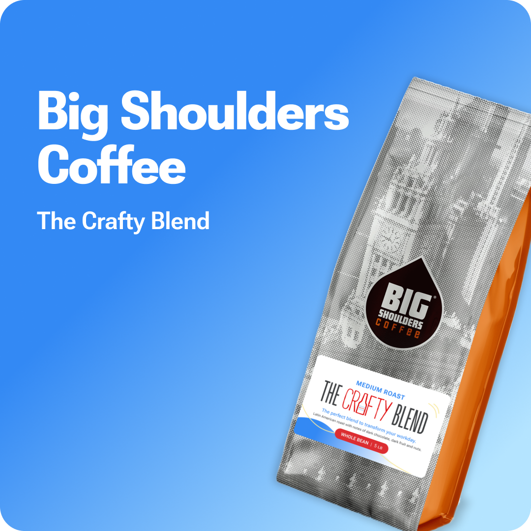 The best office coffee beans_ Big Shoulders Crafty Blend